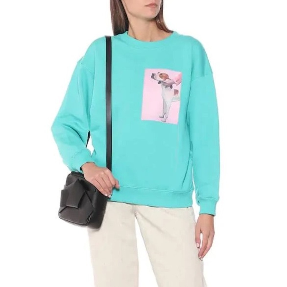 Acne Studios Dog-Patch Sweatshirt Turquoise